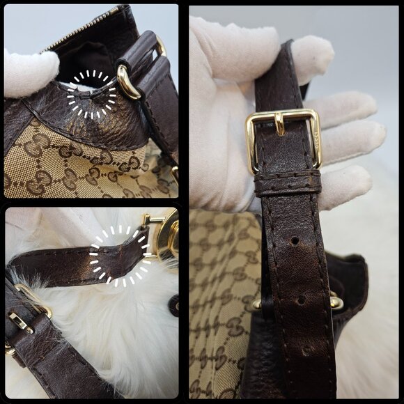 Gucci Monogram Canvas Hobo Bag - Picture 14 of 17